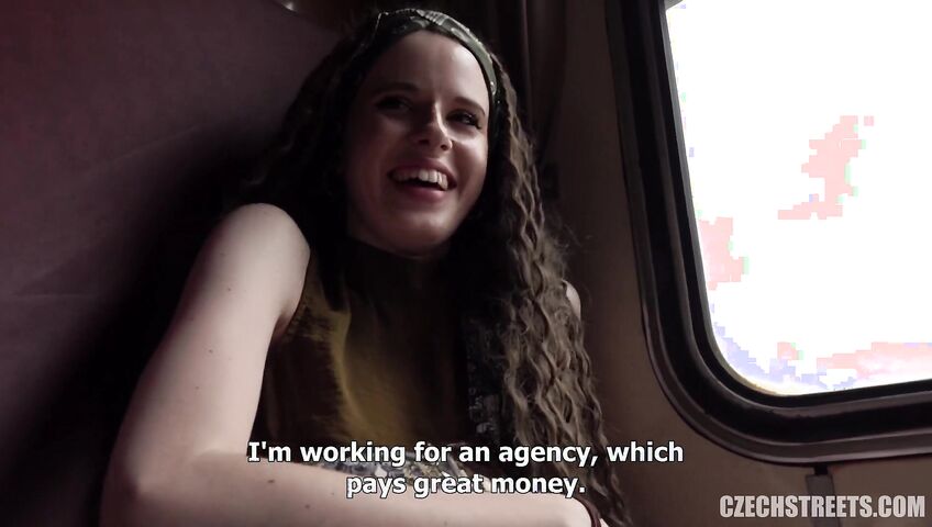 Czech Streets E145 - Vanessa Alessia - A quickie on a fast train with an unfaithful beauty