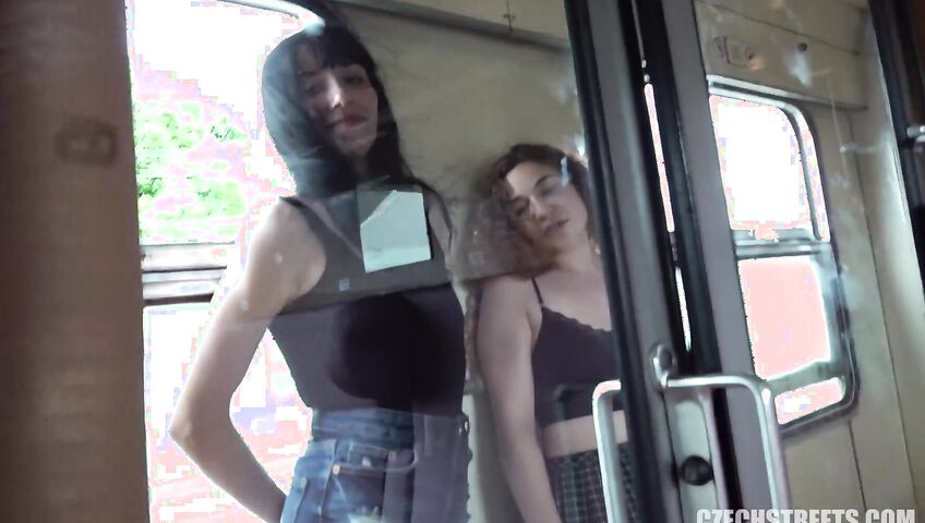 Czech Streets E145 - Vanessa Alessia - A quickie on a fast train with an unfaithful beauty