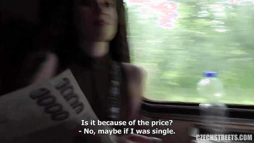Czech Streets E145 - Vanessa Alessia - A quickie on a fast train with an unfaithful beauty