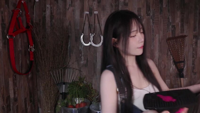 [ASMR]nara - 12 March 2026 - A Peaceful Stable Roleplay with Only the Sound of Brushing a Horse’s Coat​