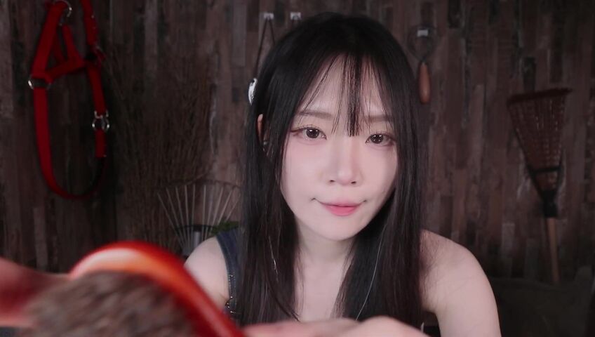 [ASMR]nara - 12 March 2026 - A Peaceful Stable Roleplay with Only the Sound of Brushing a Horse’s Coat​