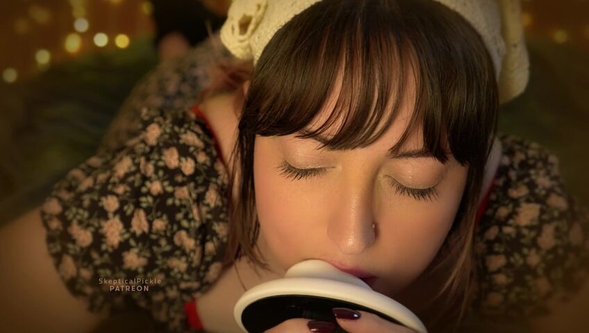 SkepticalPickle ASMR - Milk Maid Dress, and Silly Whispering & Licking (platinum)