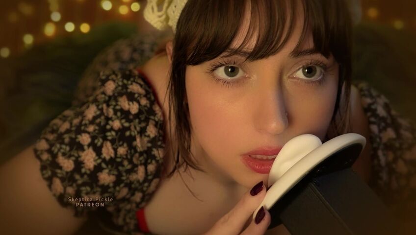 SkepticalPickle ASMR - Milk Maid Dress, and Silly Whispering & Licking (platinum)