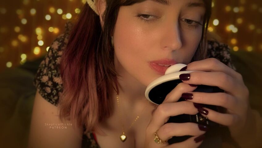 SkepticalPickle ASMR - Milk Maid Dress, and Silly Whispering & Licking (platinum)