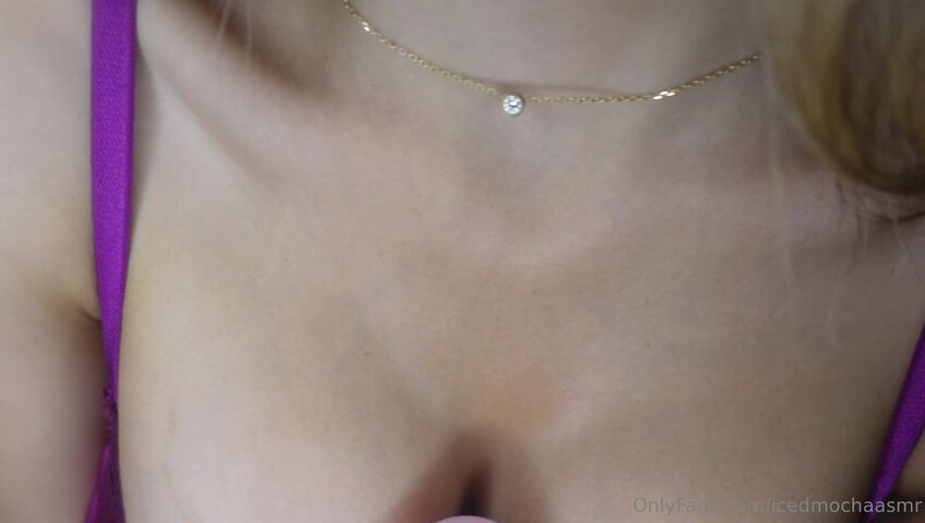 Iced Mocha ASMR - Titty Play | Objects between My Huge Tits | NSFW ASMR