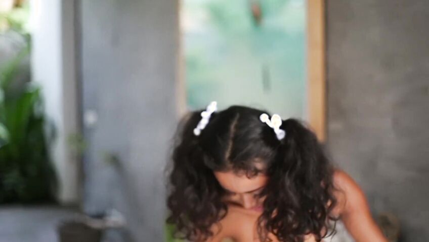 Putri Cinta - Natural Boobs - Returns home