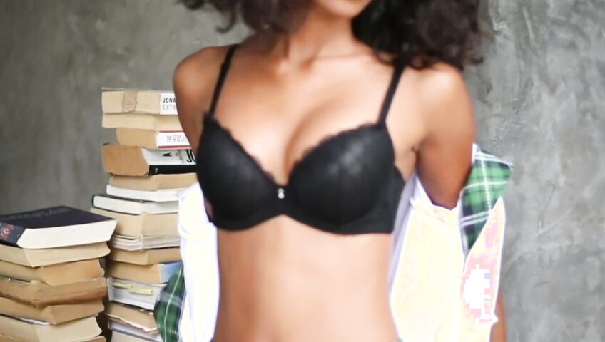 Putri Cinta - Natural Boobs - Returns home