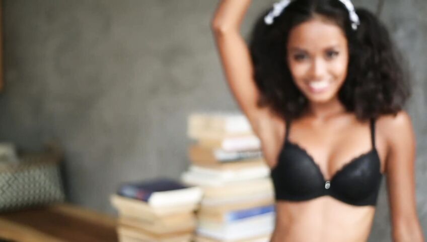 Putri Cinta - Natural Boobs - Returns home