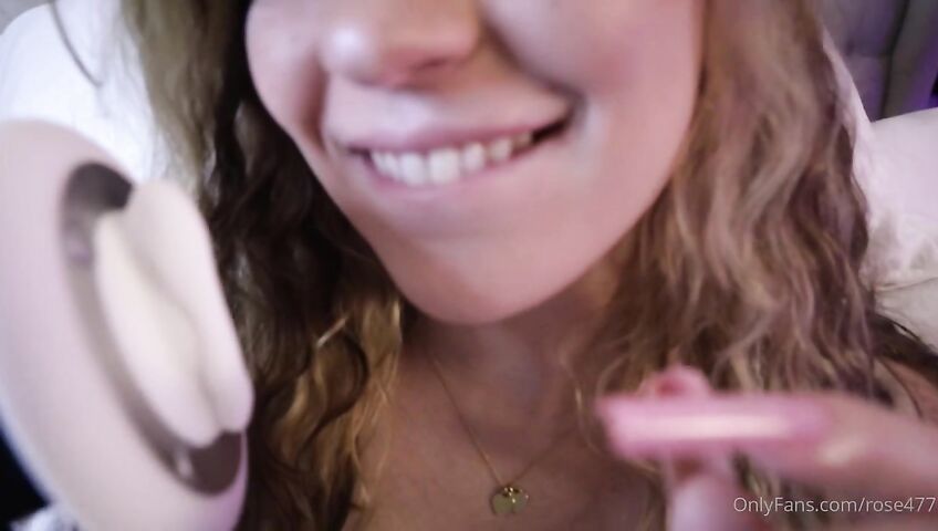 Rose ASMR - Big tits closeup playtime and some kissing