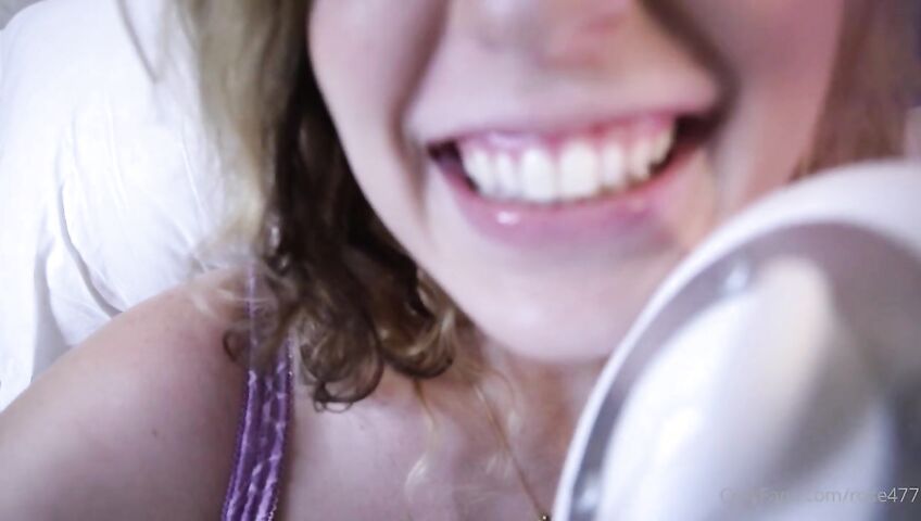 Rose ASMR - Big tits closeup playtime and some kissing