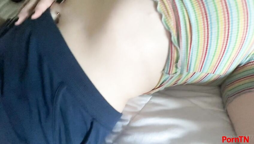 Rose ASMR - Big tits massage and nipple play over shirt