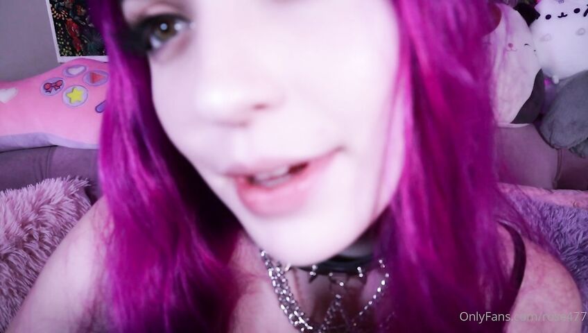 Rose ASMR - Titties tease and kisses and dildo licking