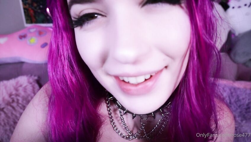 Rose ASMR - Titties tease and kisses and dildo licking