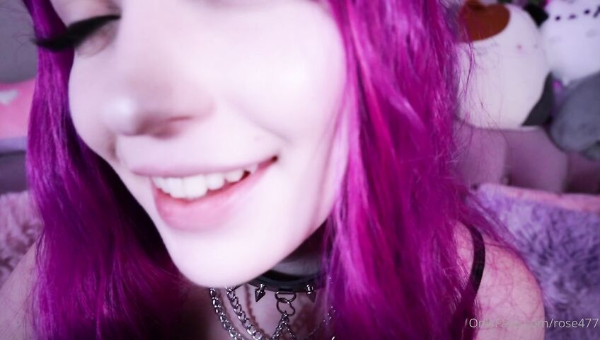 Rose ASMR - Titties tease and kisses and dildo licking