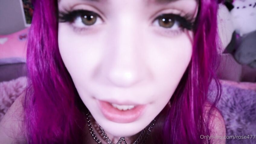 Rose ASMR - Titties tease and kisses and dildo licking