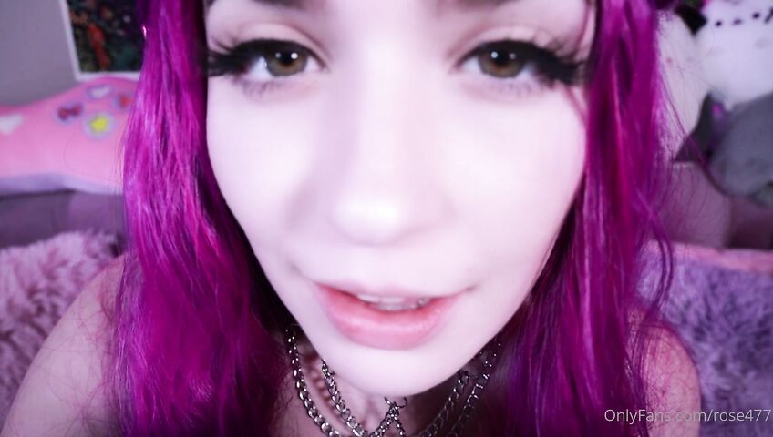 Rose ASMR - Titties tease and kisses and dildo licking