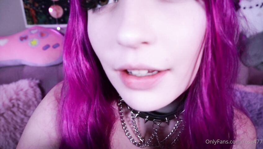 Rose ASMR - Titties tease and kisses and dildo licking