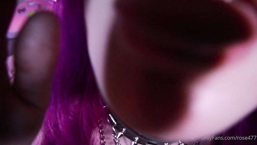 Rose ASMR - Titties tease and kisses and dildo licking