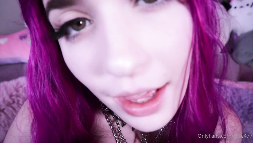 Rose ASMR - Titties tease and kisses and dildo licking