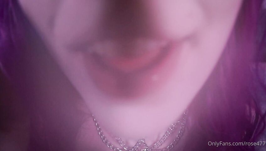 Rose ASMR - Titties tease and kisses and dildo licking