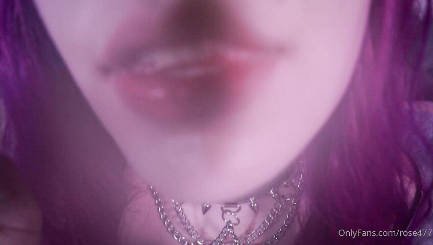 Rose ASMR - Titties tease and kisses and dildo licking