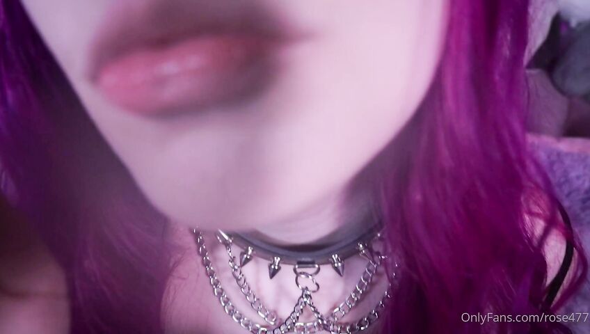 Rose ASMR - Titties tease and kisses and dildo licking