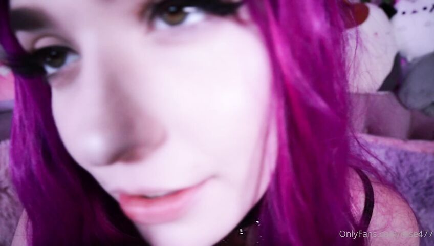 Rose ASMR - Titties tease and kisses and dildo licking