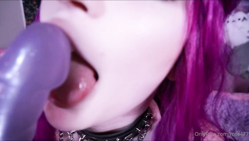 Rose ASMR - Titties tease and kisses and dildo licking