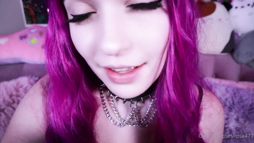 Rose ASMR - Titties tease and kisses and dildo licking