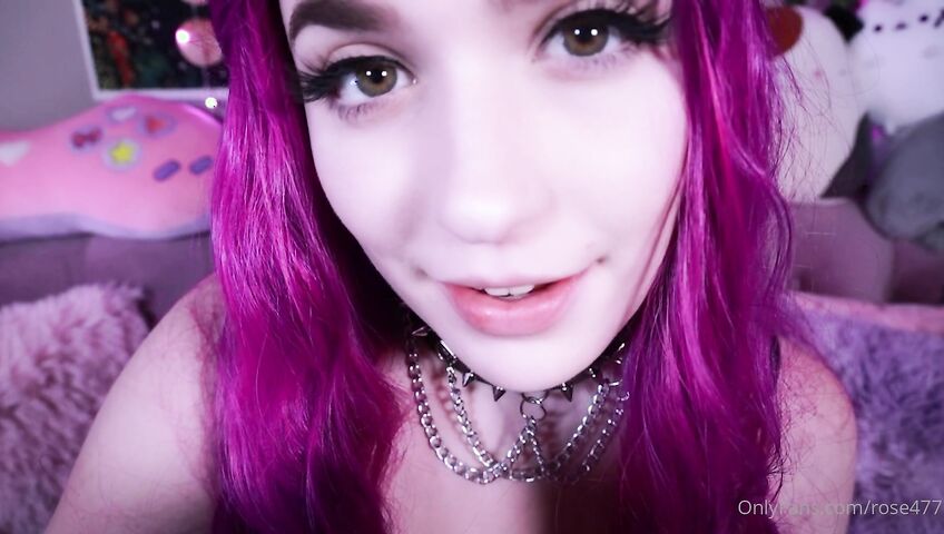 Rose ASMR - Titties tease and kisses and dildo licking
