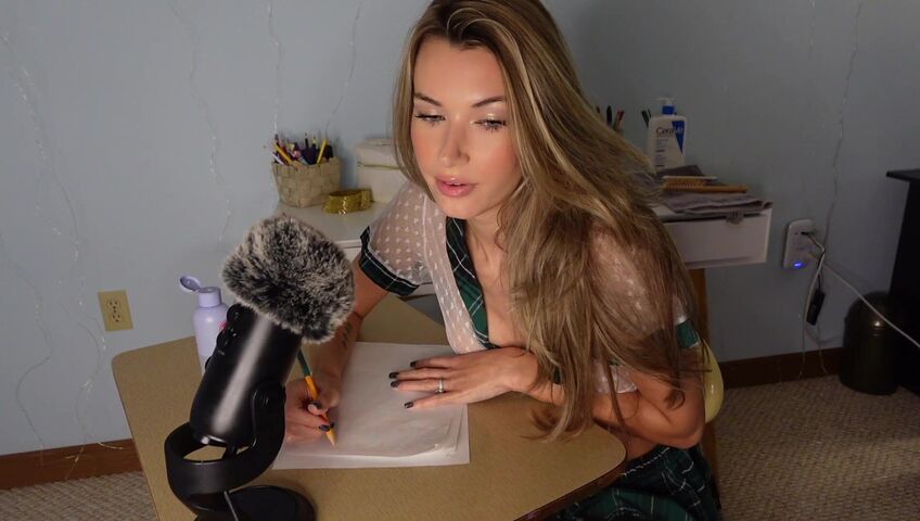 Sabrina Vaz - ASMR Girl in Class Massages You