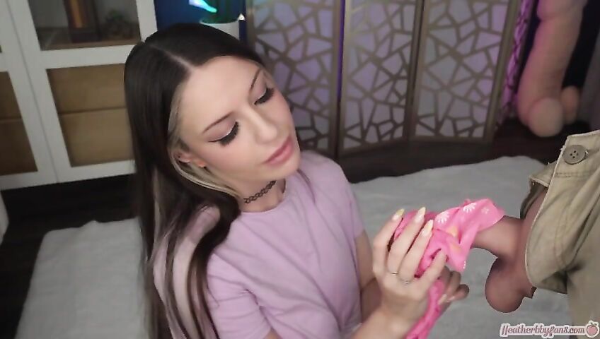 Heatherbby Caught Step Bro Jerking Off With My Panties