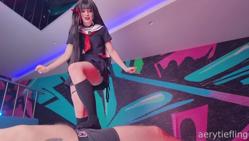 Aery Tiefling - Chisa Cosplay Footjob