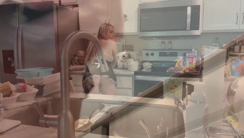 Miss Cassi ASMR - Maid cleaning and finishing after doing laundry