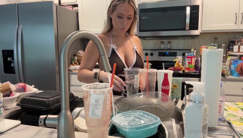 Miss Cassi ASMR - Maid cleaning and finishing after doing laundry