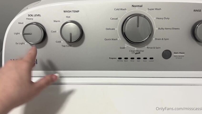 Miss Cassi ASMR - Maid cleaning and finishing after doing laundry