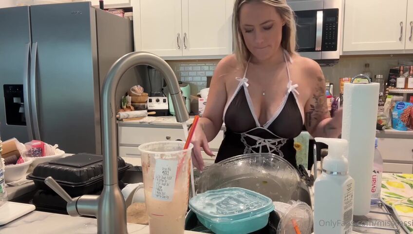 Miss Cassi ASMR - Maid cleaning and finishing after doing laundry