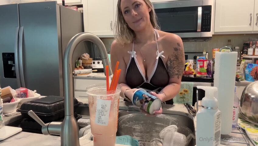 Miss Cassi ASMR - Maid cleaning and finishing after doing laundry