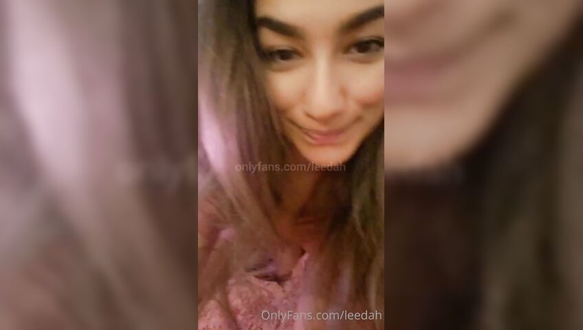 Leedah ASMR - Fucking herself with a dildo just off-camera