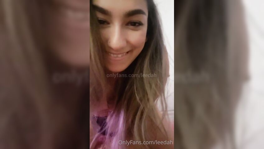 Leedah ASMR - Fucking herself with a dildo just off-camera