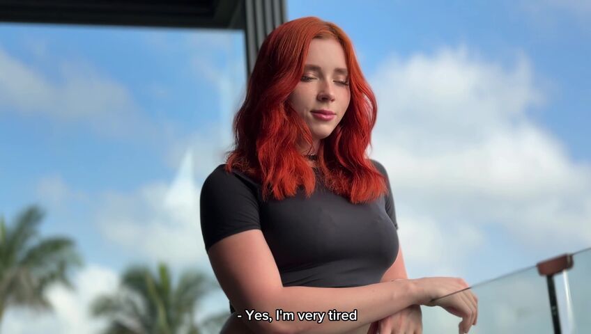 Sweetie Fox - Redhead Footjob After Foot Massage Fucks and Gets Cum On Feet