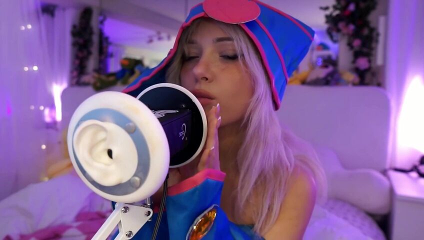 Dollblush ASMR - Dark Magician Girl Cosplay - Extended ASMR Ear Mic (Patreon)