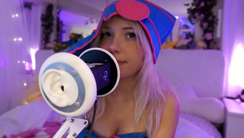 Dollblush ASMR - Dark Magician Girl Cosplay - Extended ASMR Ear Mic (Patreon)