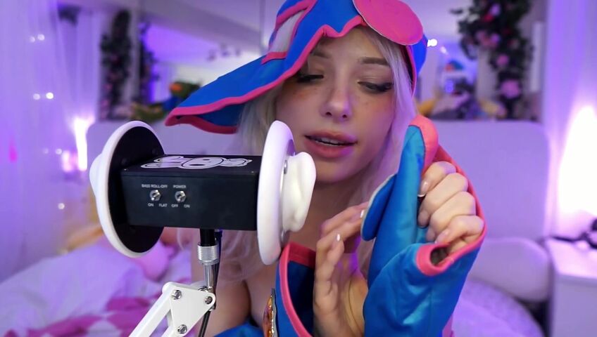 Dollblush ASMR - Dark Magician Girl Cosplay - Extended ASMR Ear Mic (Patreon)