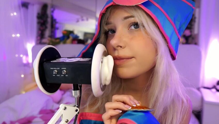Dollblush ASMR - Dark Magician Girl Cosplay - Extended ASMR Ear Mic (Patreon)