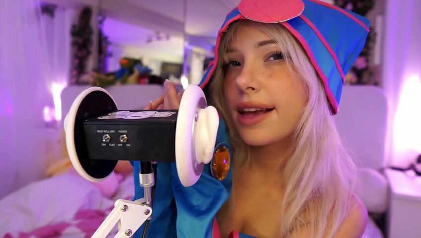 Dollblush ASMR - Dark Magician Girl Cosplay - Extended ASMR Ear Mic (Patreon)