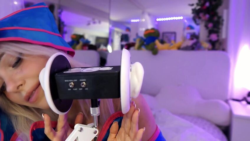 Dollblush ASMR - Dark Magician Girl Cosplay - Extended ASMR Ear Mic (Patreon)