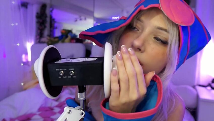 Dollblush ASMR - Dark Magician Girl Cosplay - Extended ASMR Ear Mic (Patreon)