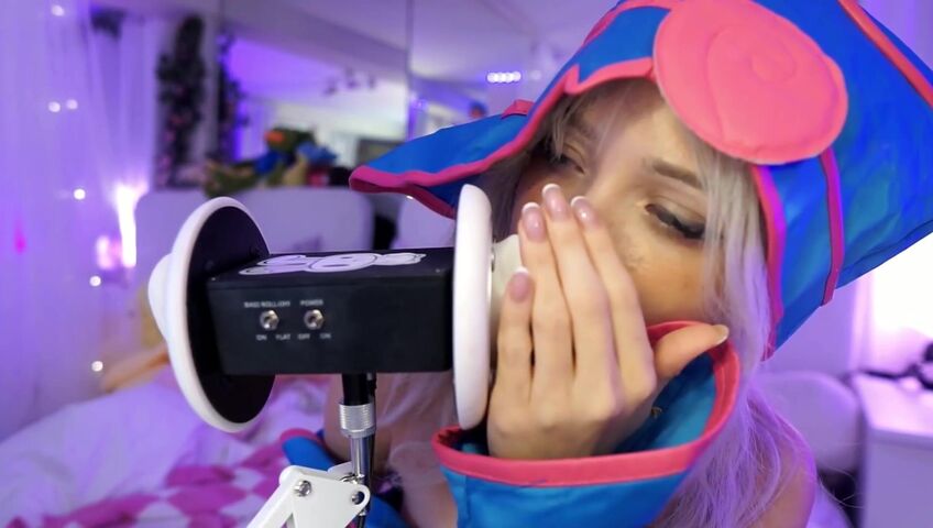 Dollblush ASMR - Dark Magician Girl Cosplay - Extended ASMR Ear Mic (Patreon)