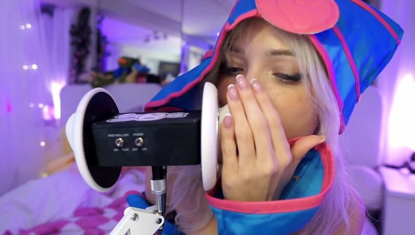 Dollblush ASMR - Dark Magician Girl Cosplay - Extended ASMR Ear Mic (Patreon)